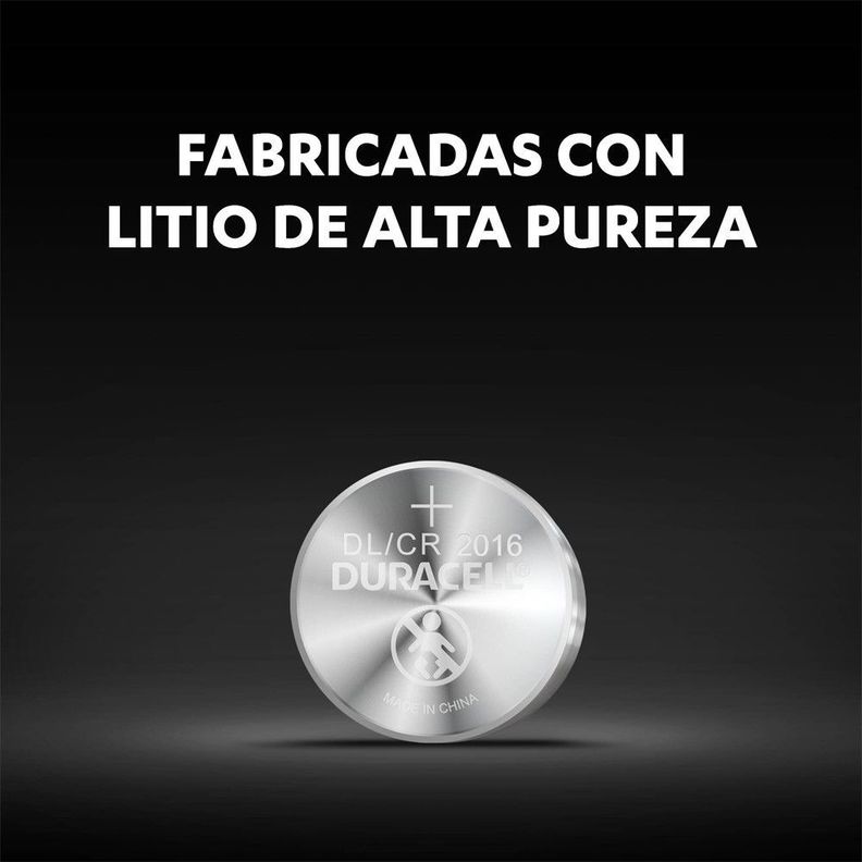 Duracell Pila Tipo Boton Cr2016-1