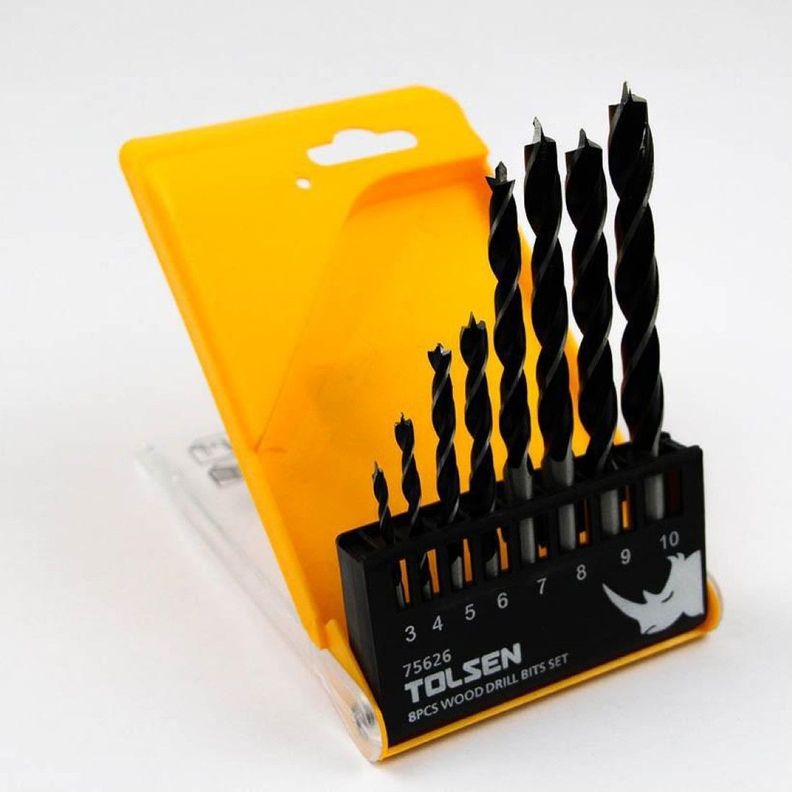 Brocas Para Madera Juego 8 Piezas Tolsen-0
