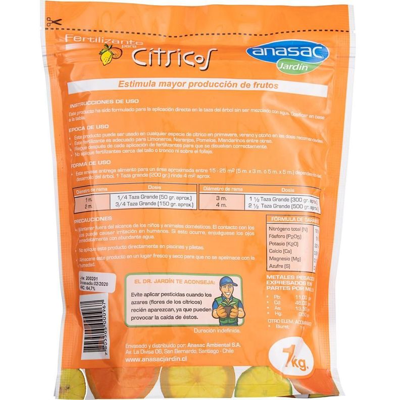 Fertilizante Cítricos 1kg Anasac-1