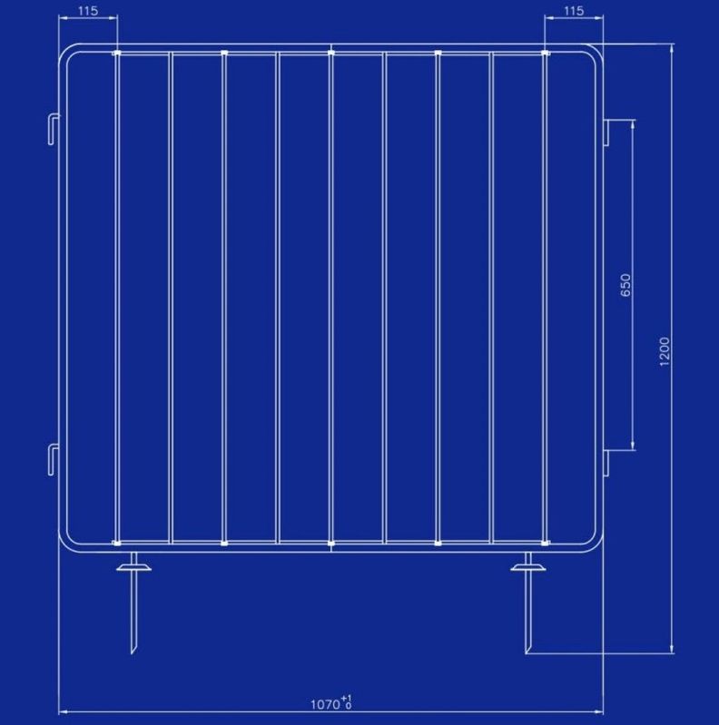 Reja para piscina Modulo Cuerpo 1mt Lioi-1
