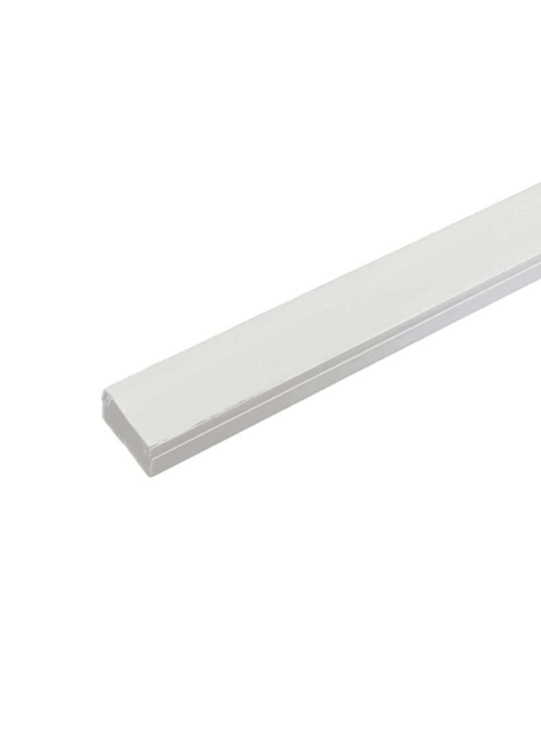 Canaleta PVC 20x10mm Blanca Adhesiva 2mts - Globaltronics-0