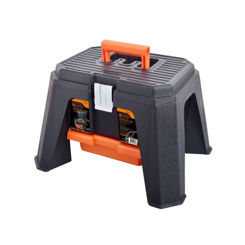 Taburete con cajon organizador y asa  120kg Tactix-0