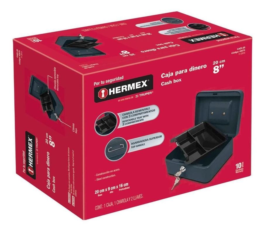 Hermex Caja De Seguridad 20x16x9cms-1