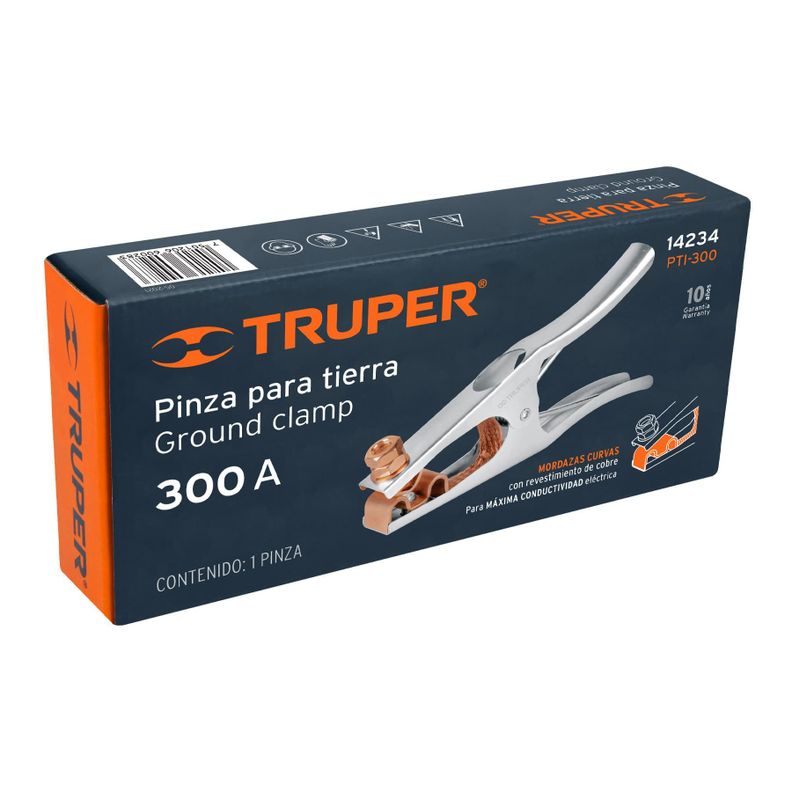 Pinza para tierra 300A - Truper-1