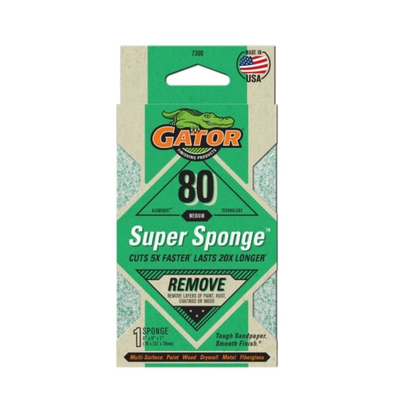 Super Esponja Premium de óxido de aluminio Grano 80 - Gator-0