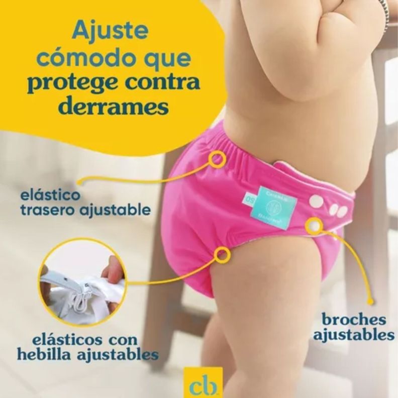 Pañales Niño reutilizables Ocean 3 + 6 insertos - Charlie Banana-1
