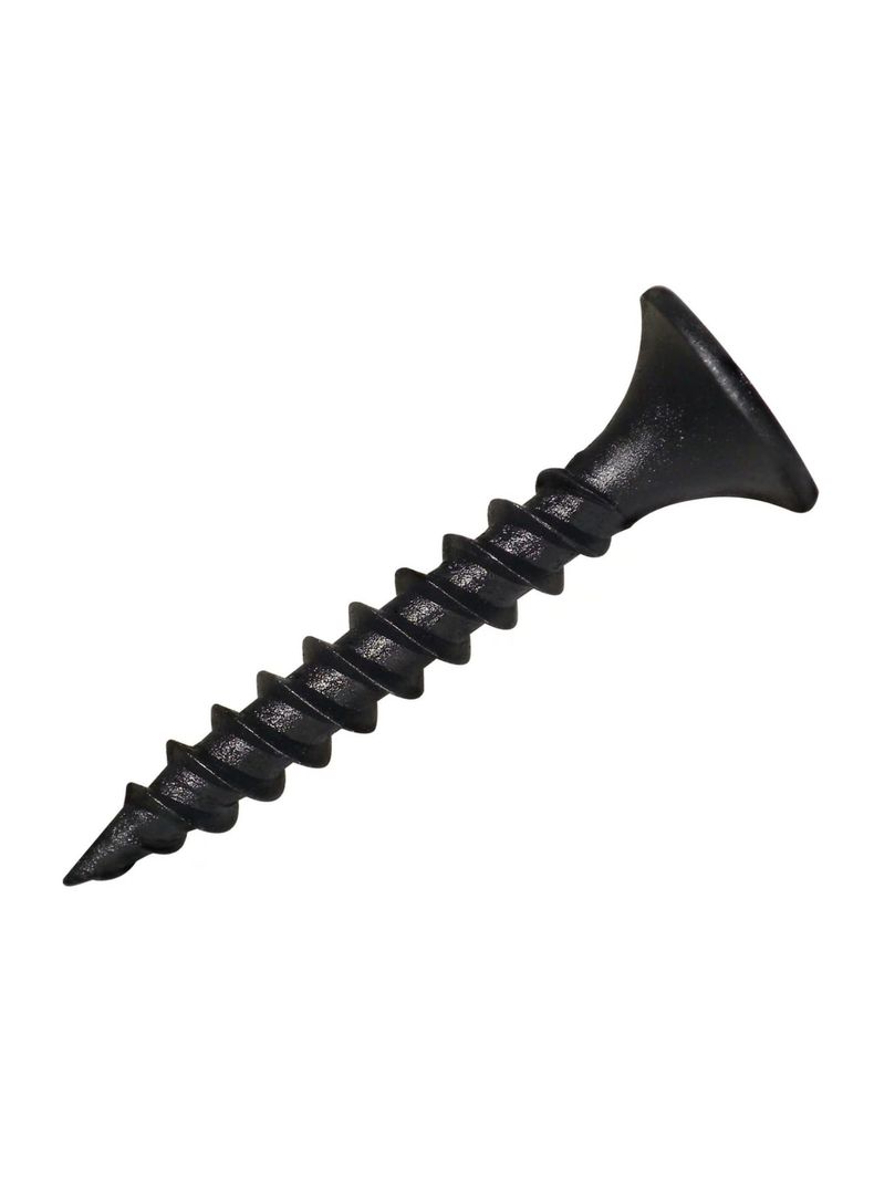 Tornillo Yeso Cartón Negro Hilo Grueso #6 x 3/4" 100un - Fijaciones-0