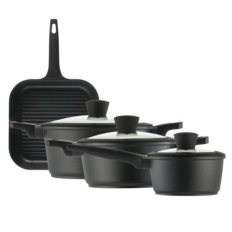 Batería De Cocina Antiadherente Majestic 7 Piezas Ilko-1
