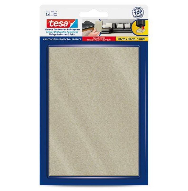 Tesa Fieltro Anti-rasguños Uso Pesado Beige 15x20cm 2 Un-0