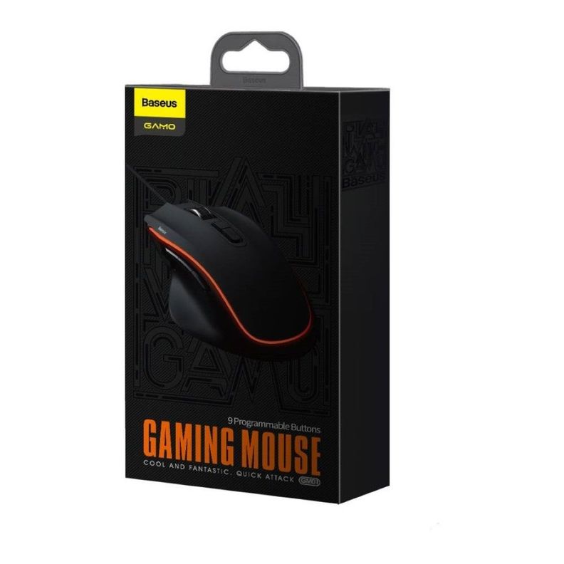 Mouse Gamer Gamo 9 Botones Programables Baseus-0