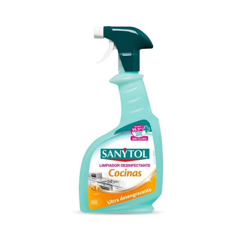 Limpiador Desinfectante de Cocina con gatillo 500ml - Sanytol-0