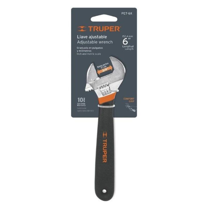 Truper Llave Francesa Grip 6 /150mm-0