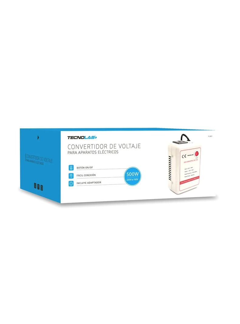 Transformador de Voltaje 220V/110V 500W - Tecnolab-1