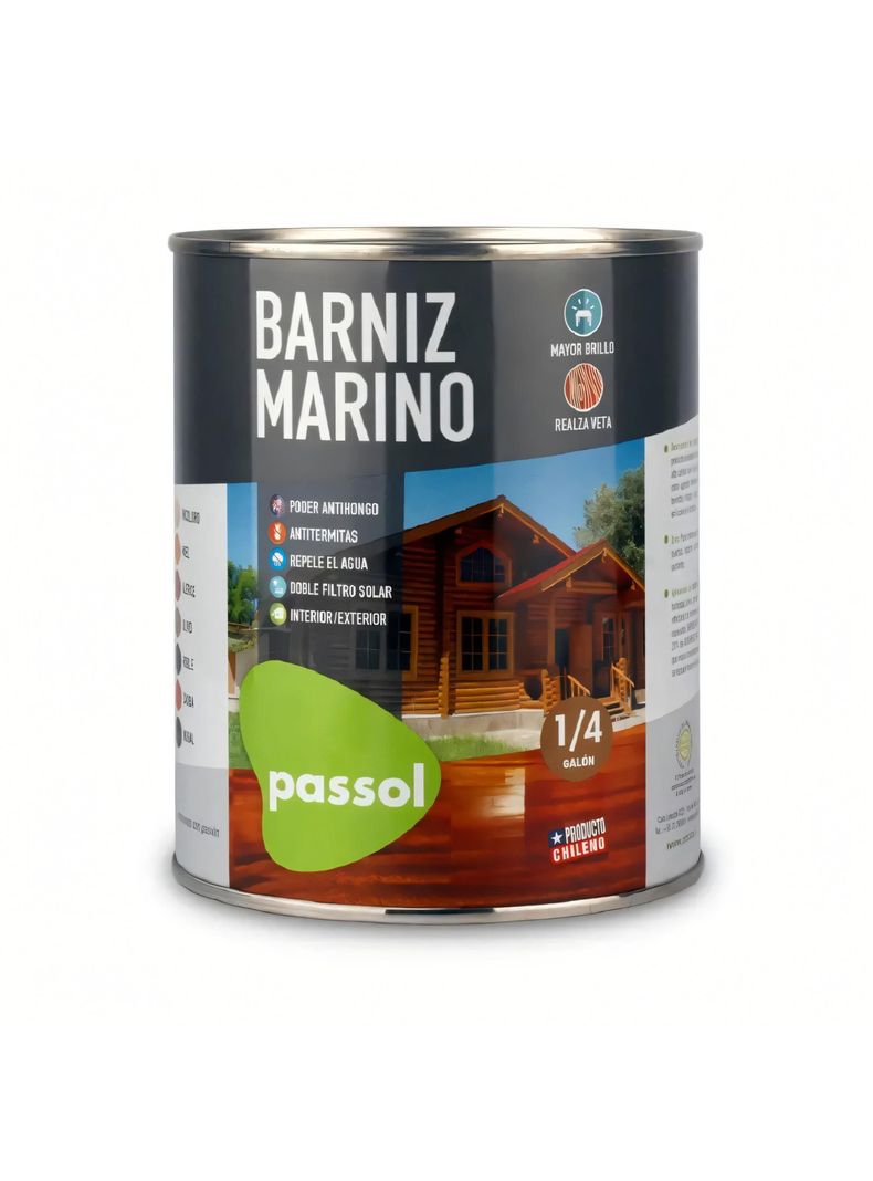 Barniz Marino Incoloro 1/4gl (946ml) - Passol-0
