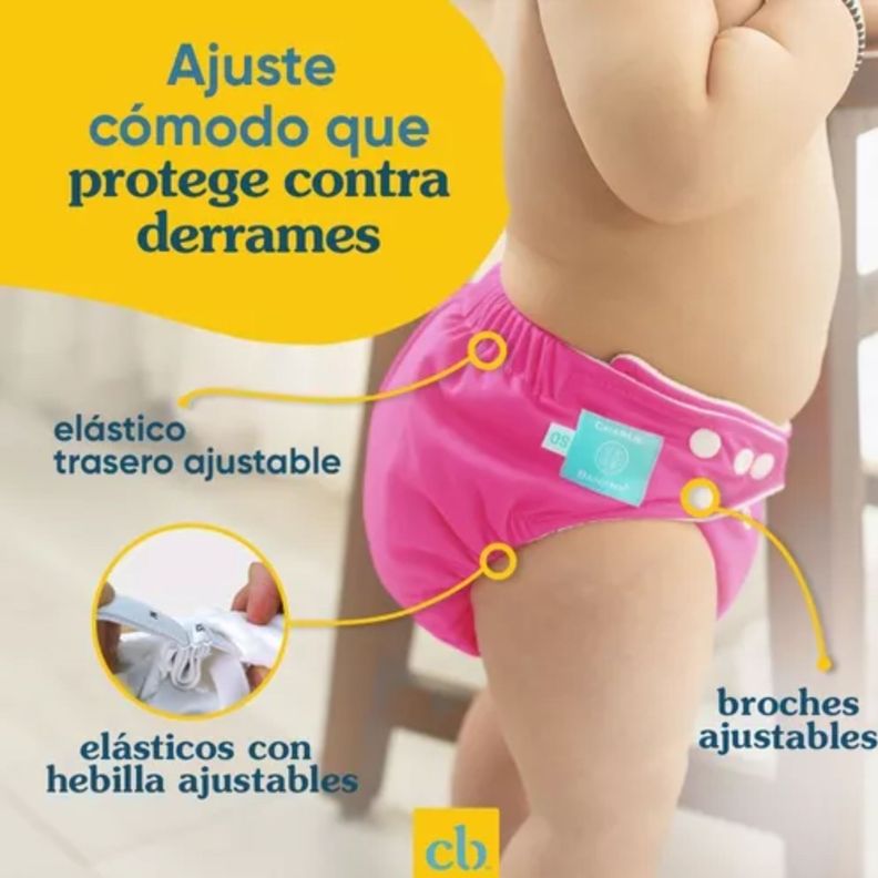 Pañales Niña reutilizables Gratitude 3 + 6 insertos - Charlie Banana-3