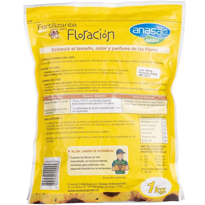 Fertilizante Floración 1kg Anasac-1