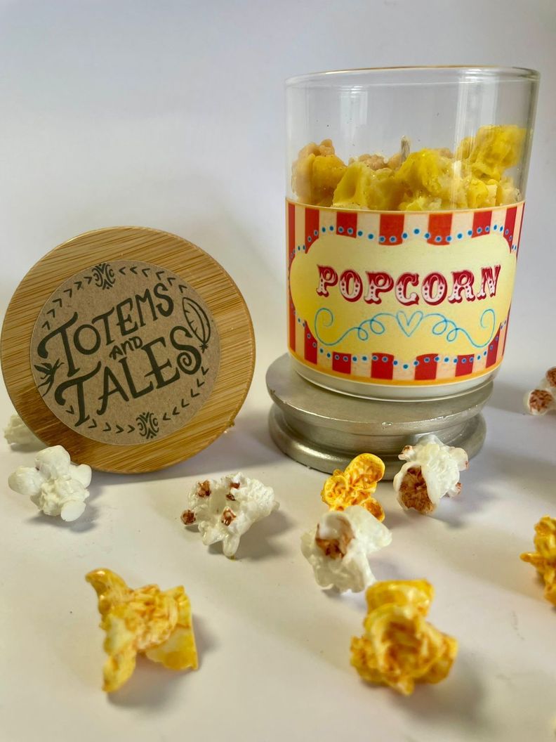 Vela de soja y coco. Popcorn 140 grs-1
