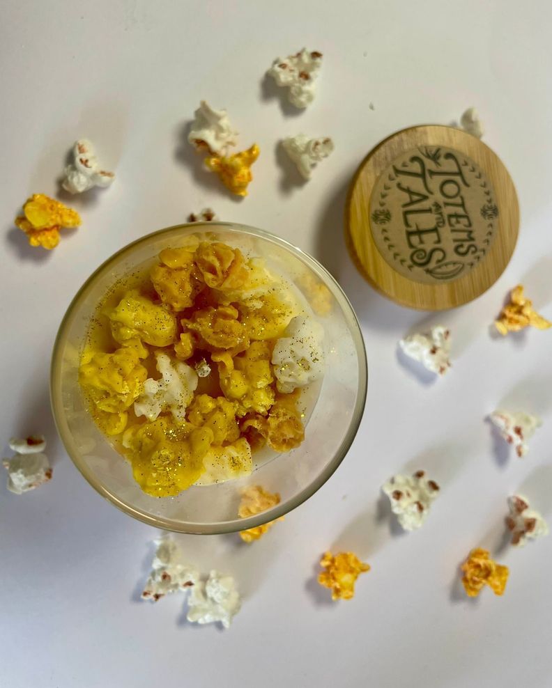 Vela de soja y coco. Popcorn 140 grs-2