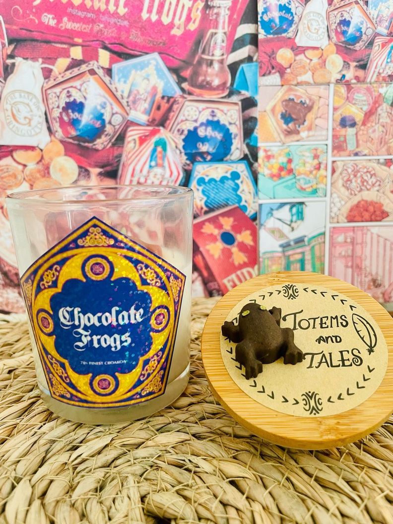 Vela de soja y coco. Chocolate Frogs 140 grs-0