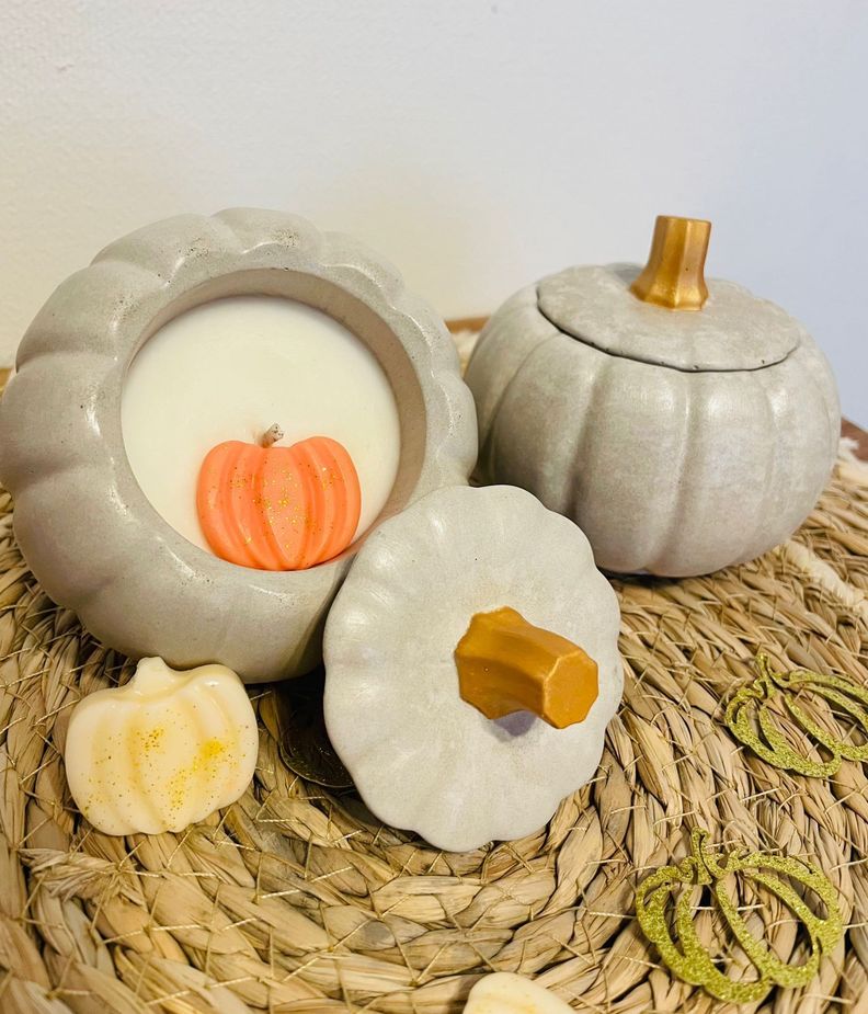 Vela de soja y coco Pumpkin-0