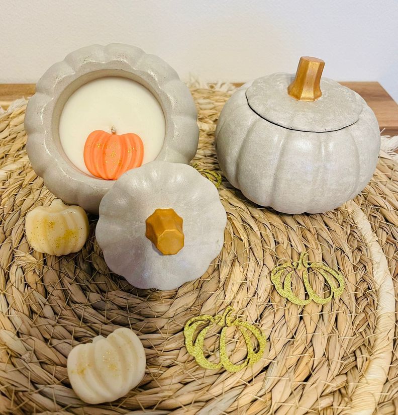 Vela de soja y coco Pumpkin-1