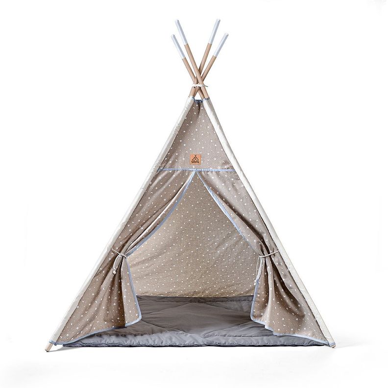 CARPA TIPI (TEEPEE) MODELO STARMOON + PLAYMAT + BOLSO TRANSPORTE-2