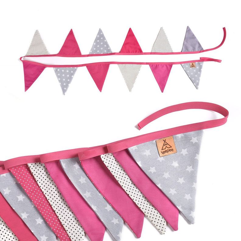 BANDERINES GUIRNALDA DE TELA MODELO PINK-1