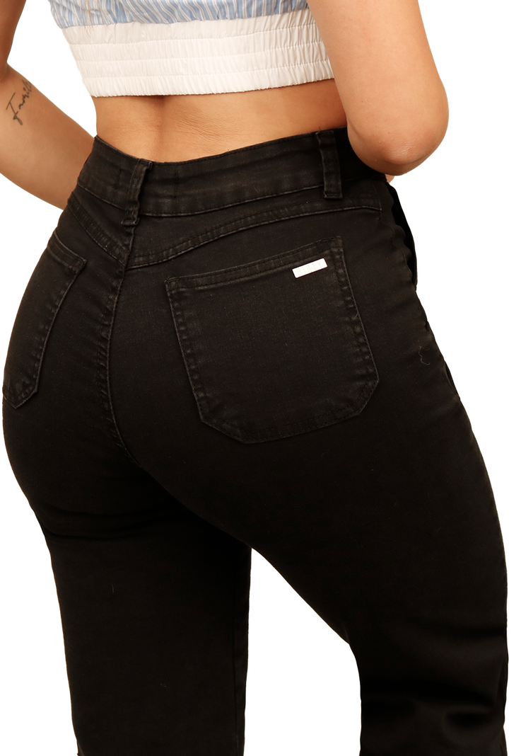 JEANS NEGRO FLARE MUJER JE3903N-3
