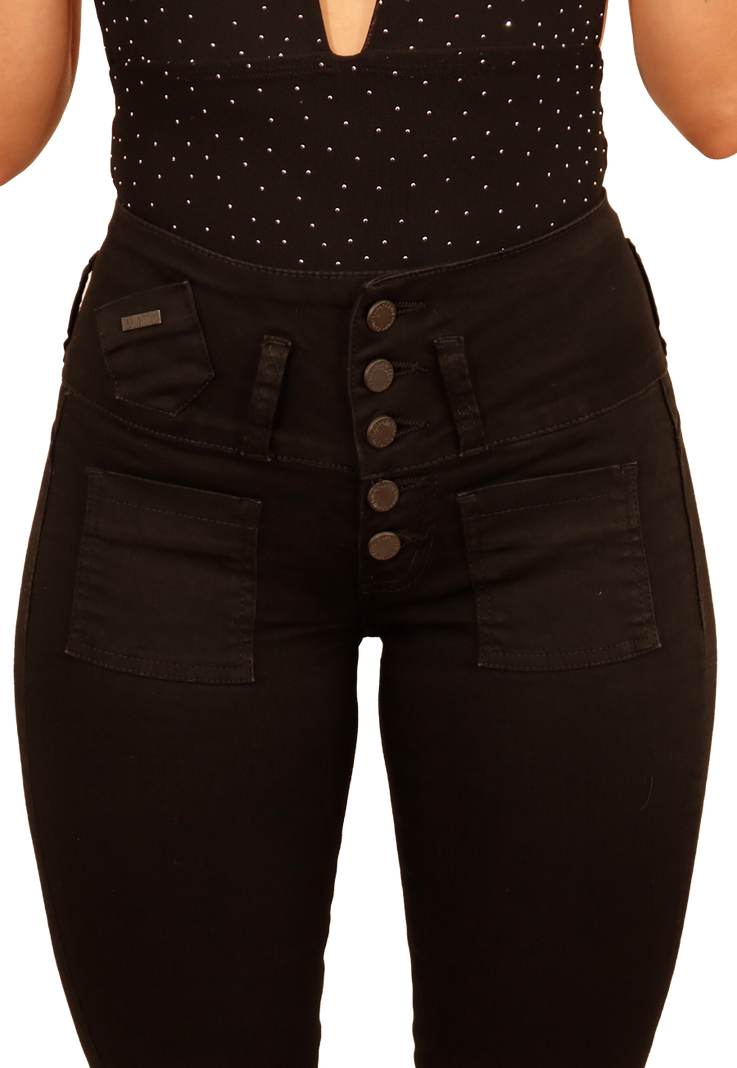JEANS PITILLO NEGRO MUJER JE3910N-3