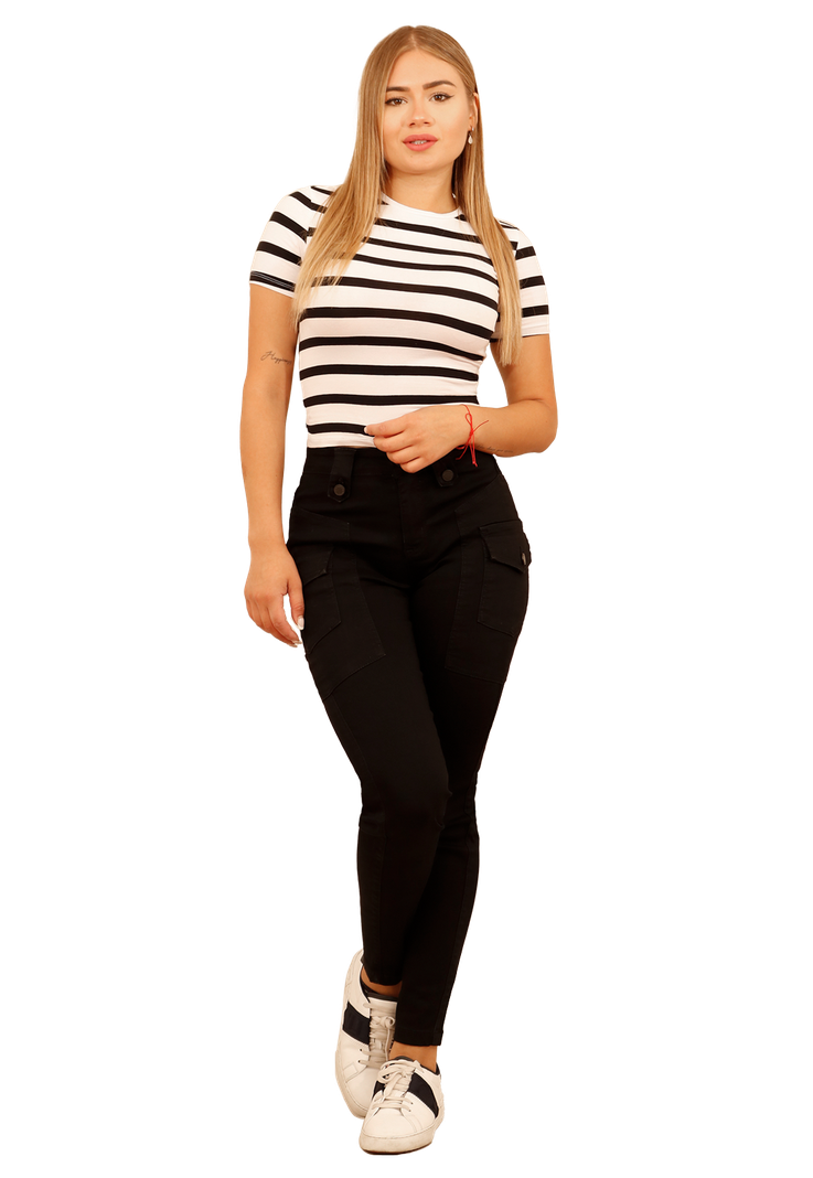 JEANS NEGRO PITILLO DE MUJER JE3902N-0