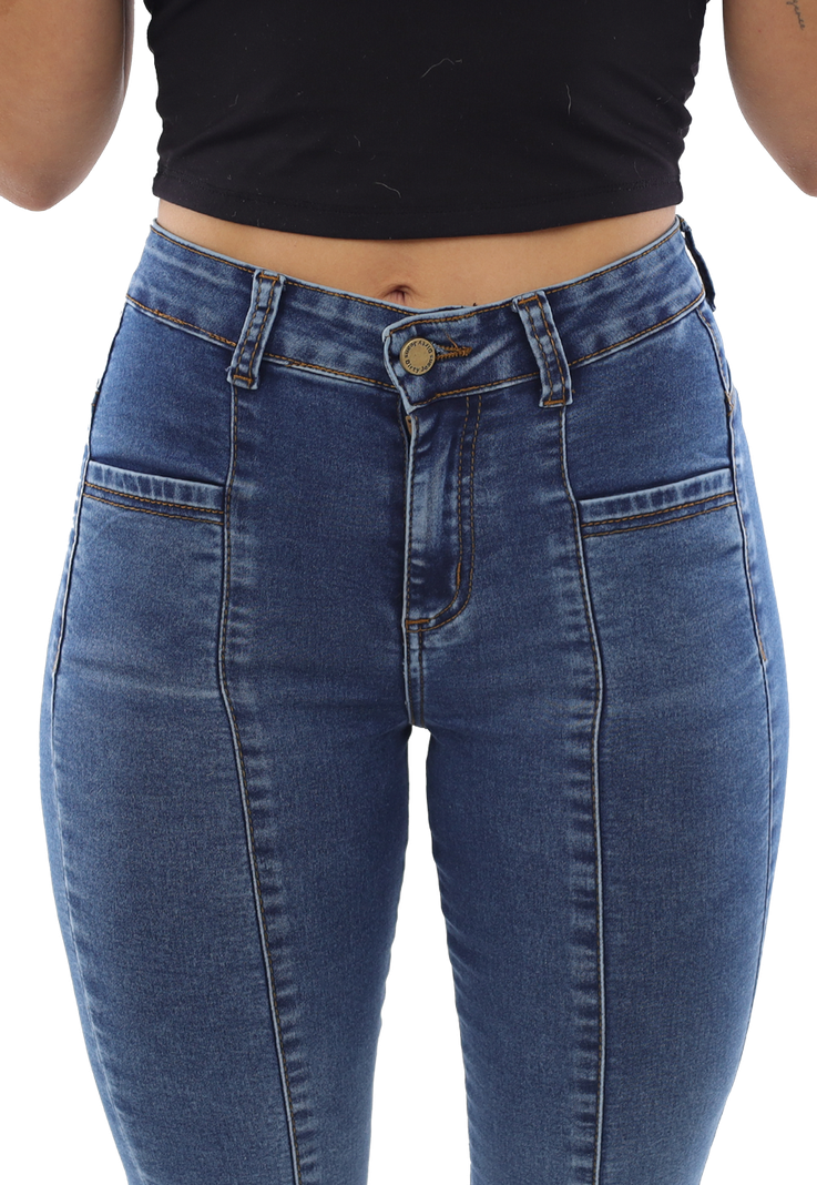 JEANS FLARE AZUL MUJER JE3945-2