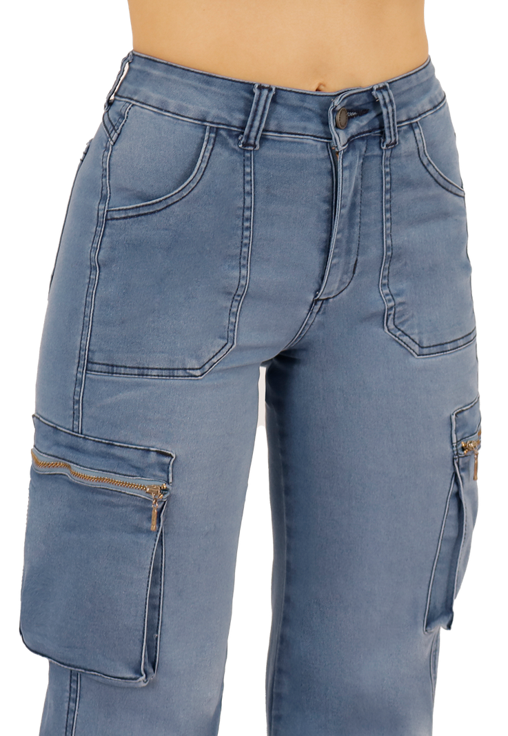 Jeans Cargo Denim Mujer JE3512C-2
