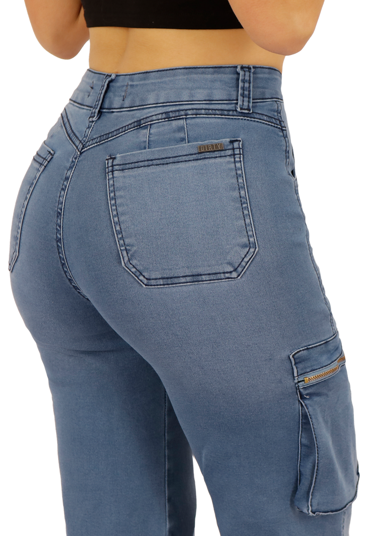 Jeans Cargo Denim Mujer JE3512C-3