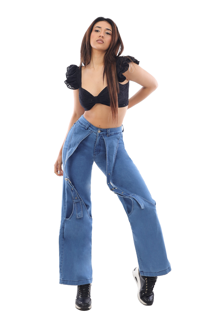 JEANS  RECTO CELESTE MUJER JE3917C-0