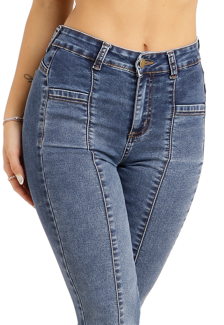 JEANS FLARE AZUL MUJER JE3215-2