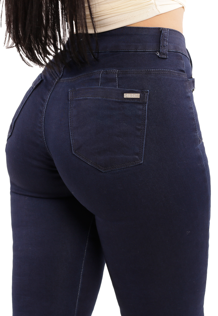 Jeans Flare Elasticado Azul Mujer JE3638A-3