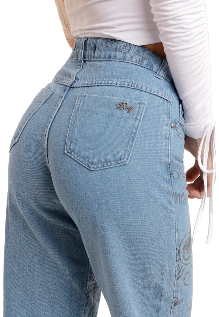 JEANS MOM CELESTE ESTAMPADO JE3032A-3