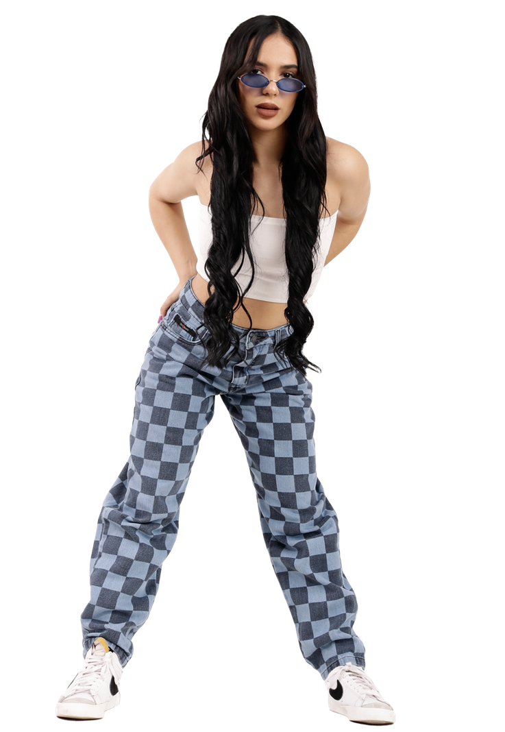 JEANS MOM AZUL JE3053-0