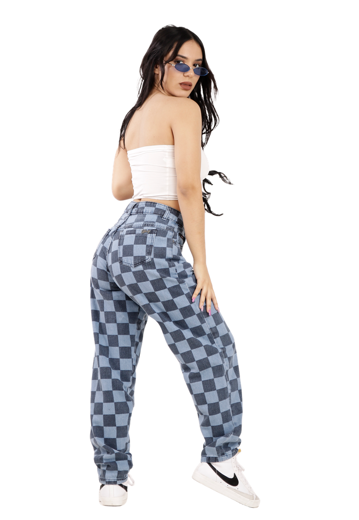 JEANS MOM AZUL JE3053-1
