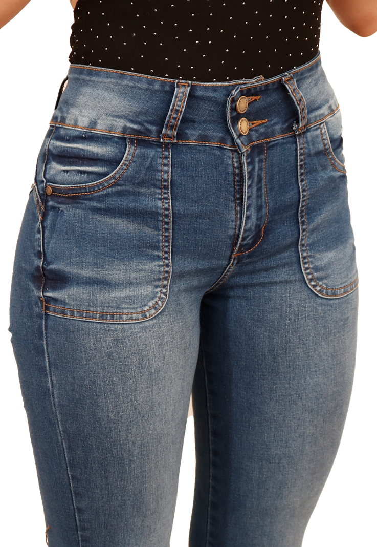 JEANS FLARE MUJER JE3909A-2