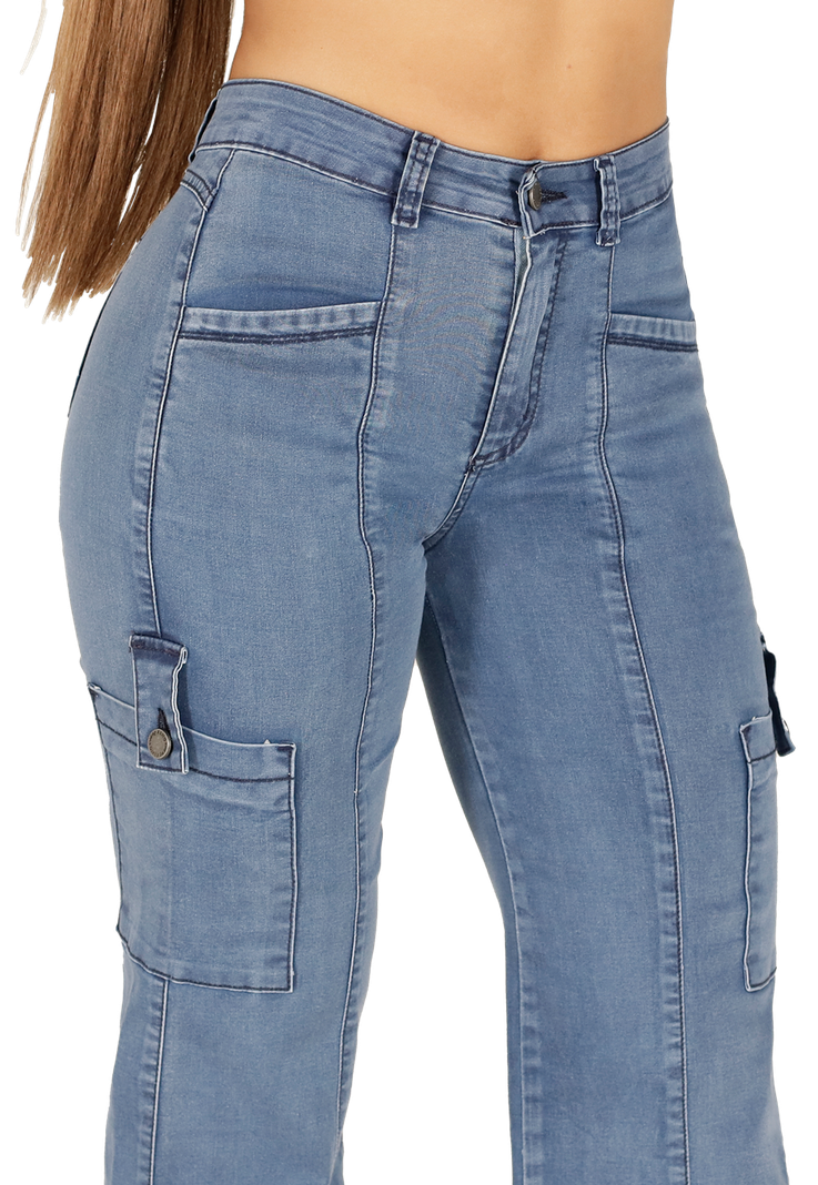 Jeans Mujer Celeste JE3537C-2