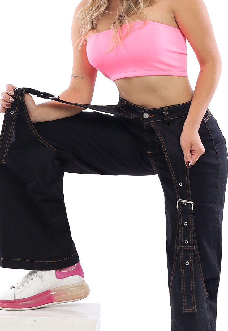  JEANS RECTO NEGRO MUJER  JE3917N-4