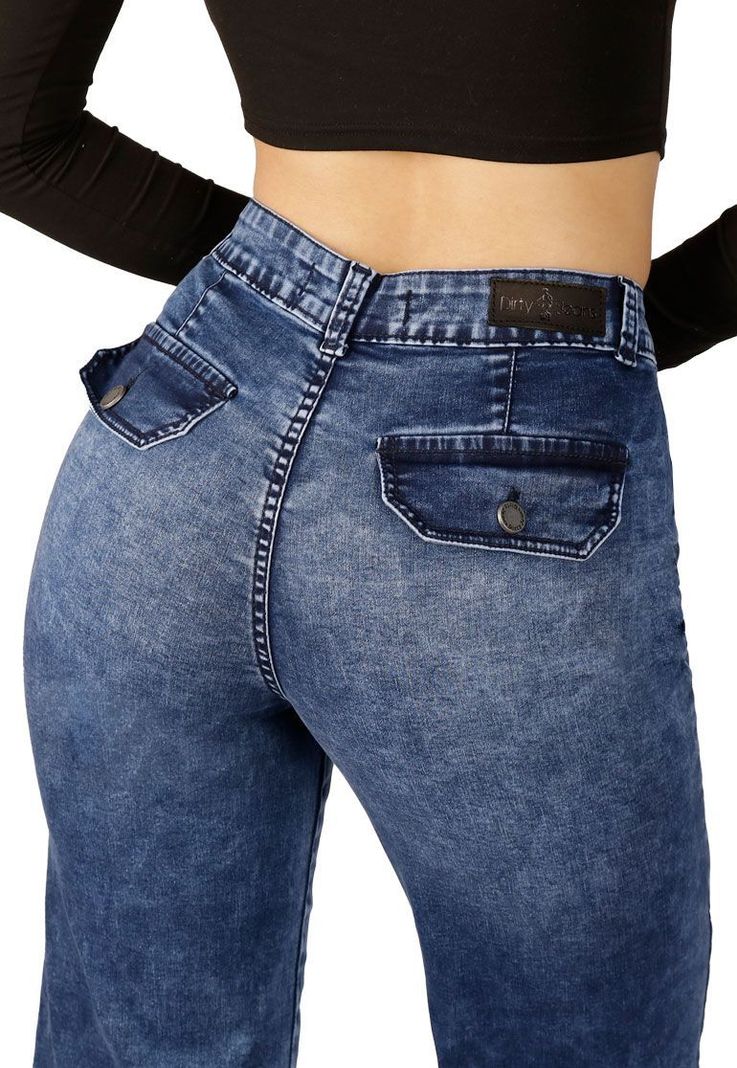 JEANS FLARE AZUL MUJER JE3517A-3
