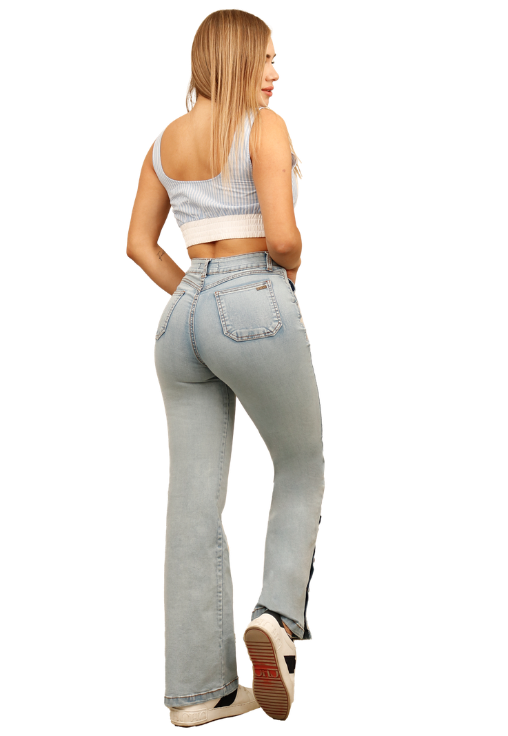 JEANS RECTO CELESTE MUJER JE3903C-1