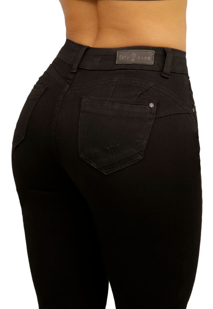 JEANS MUJER NEGRO PITILLO JE3602N-3