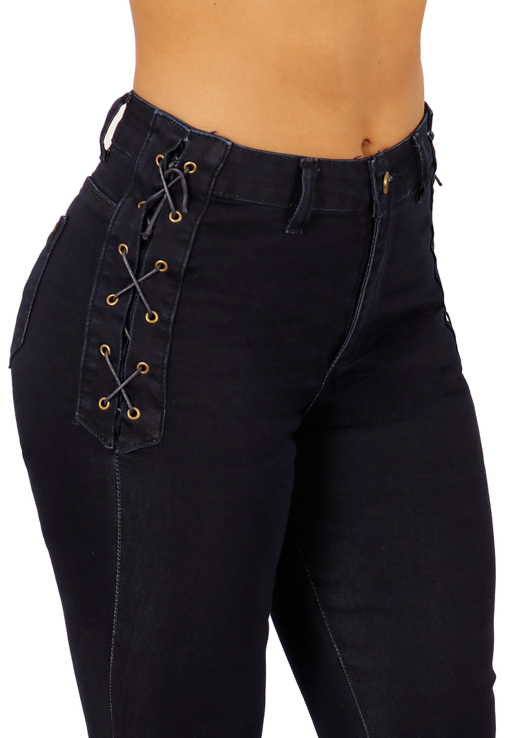 JEANS FLARE AZUL MUJER JE3510A-2