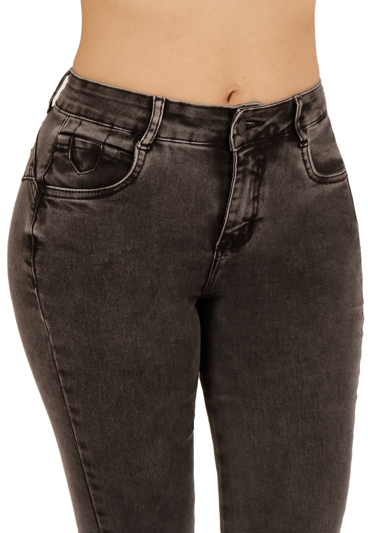Jeans Flare Gris Mujer Dirty Jeans-2