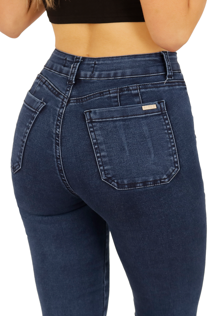 JEANS CARGO PITILLO AZUL MUJER JE3710A-3