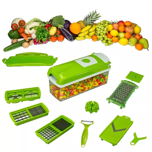 Picador y Rallador de Verduras y Frutas 5 en 1-4