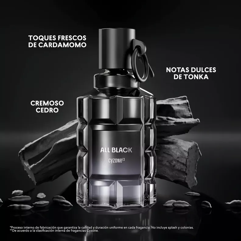 all black fragancia masculina 90 ml-1
